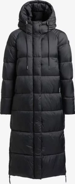 Khujo Manteaux Dhiver Manteau D’hiver LAMERA Femme Noir