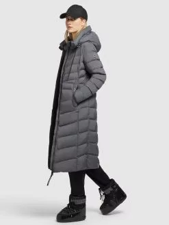 Khujo Manteaux Dhiver Manteau D’hiver Ingram Femme Anthracite -Khujo Soldes Boutique c38f3e03c522818ab3b7b21b58c57867