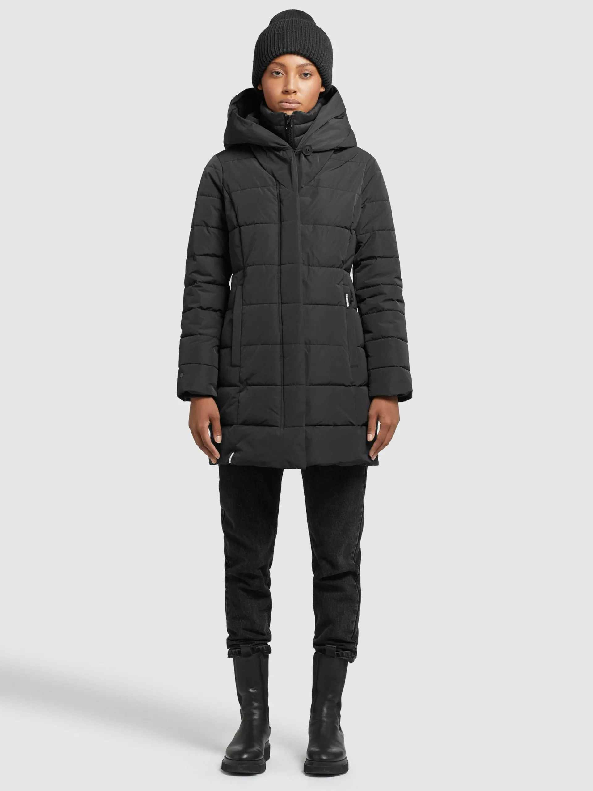 Khujo Manteaux Courts Manteau D’hiver Floyt Femme Noir 8 Khujo Manteaux Courts Manteau D’hiver Floyt Femme Noir – Image 6