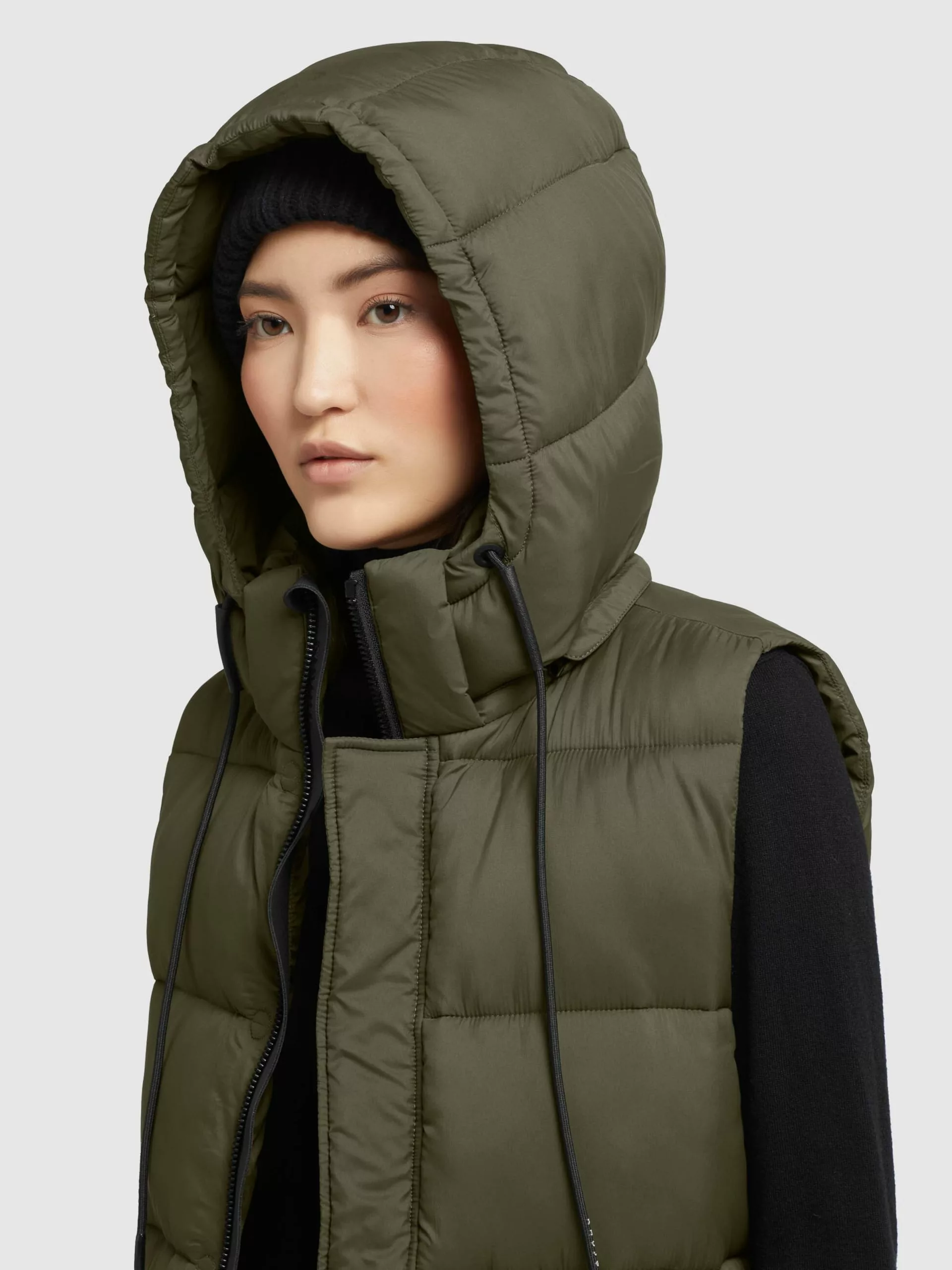 Khujo Vestes Sans Manches Gilet Eden Femme Kaki 9 Khujo Vestes Sans Manches Gilet Eden Femme Kaki â Image 7