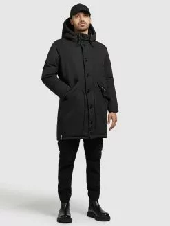 Khujo Parkas Parka D’hiver Terra Homme Noir -Khujo Soldes Boutique cc48df115e04e364a467362f5641887a