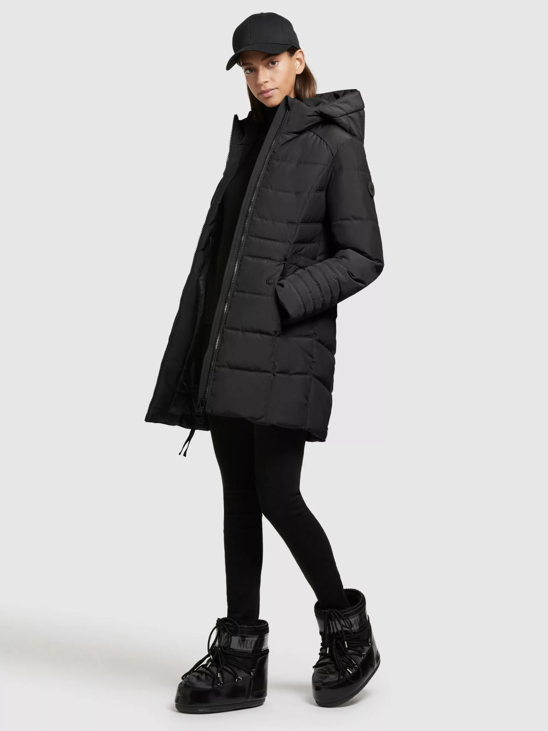 Khujo Manteaux Courts Manteau Mi-saison Amaray Femme Noir 5 Khujo Manteaux Courts Manteau Mi-saison Amaray Femme Noir – Image 3