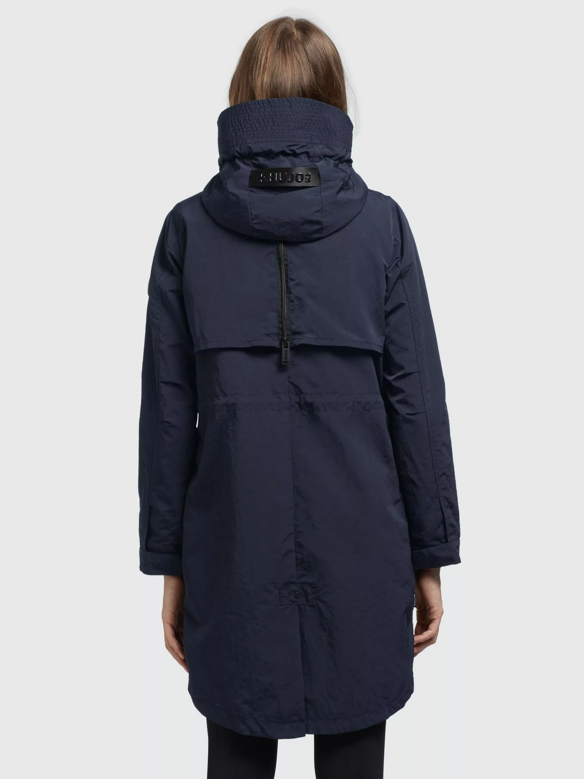 Khujo Manteaux De Mi-saison Manteau Mi-saison Adda2 Femme Bleu Foncé 6 Khujo Manteaux De Mi-saison Manteau Mi-saison Adda2 Femme Bleu Foncé – Image 4