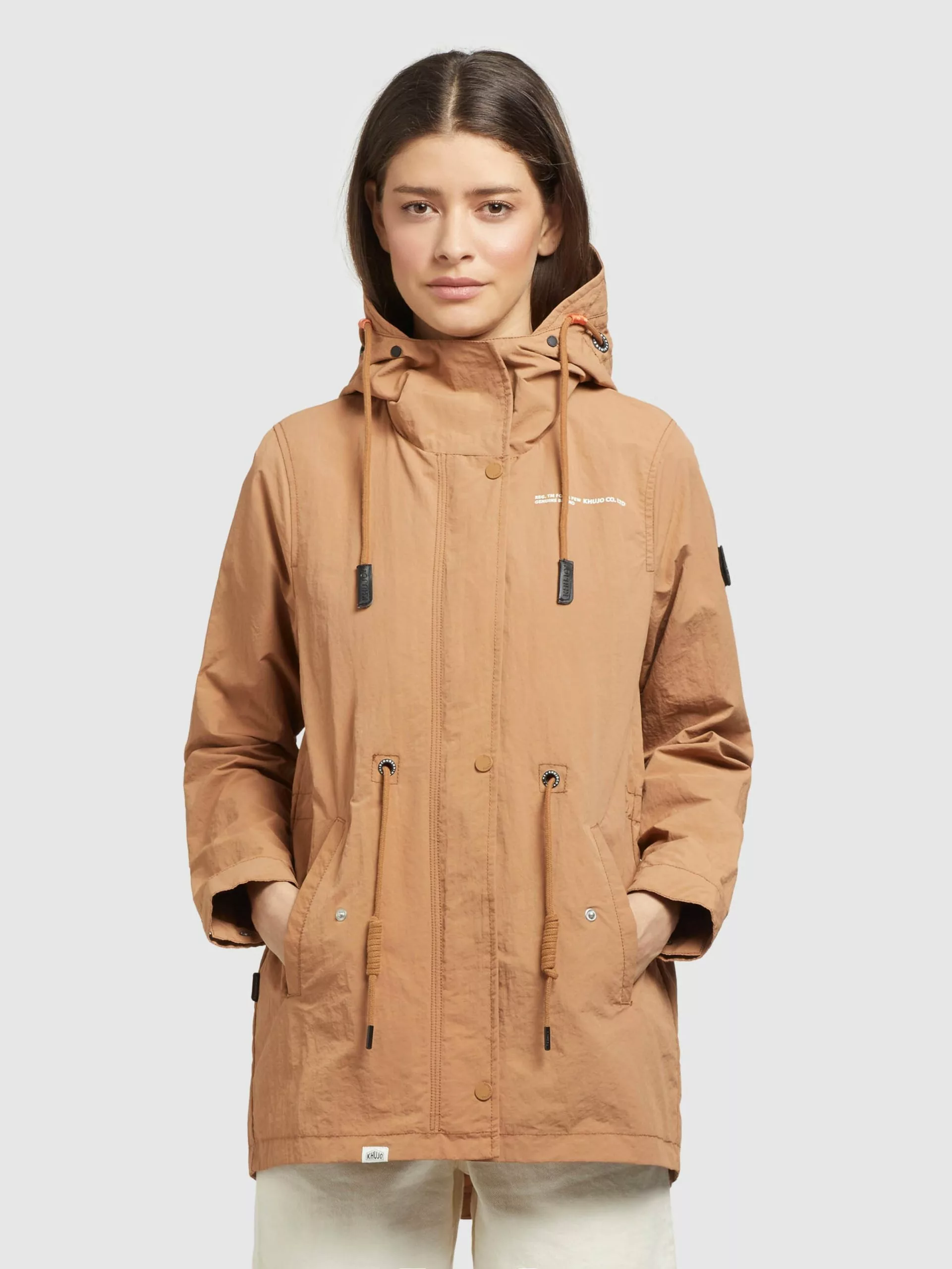 Khujo Vestes De Mi-saison Veste Mi-saison CAIMA Femme Beige 4 Khujo Vestes De Mi-saison Veste Mi-saison CAIMA Femme Beige – Image 2