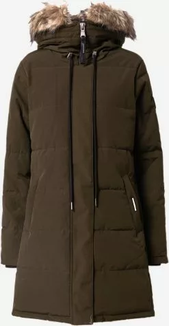Khujo Manteaux Dhiver Manteau Dâhiver Cloren Femme Olive