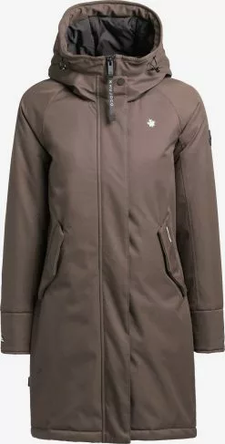 Khujo Parkas Parka Mi-saison LARIA Femme Marron