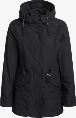 Khujo Parkas Parka Mi-saison FELINA Femme Noir