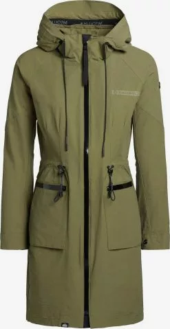 Khujo Parkas Parka Mi-saison Femme Olive