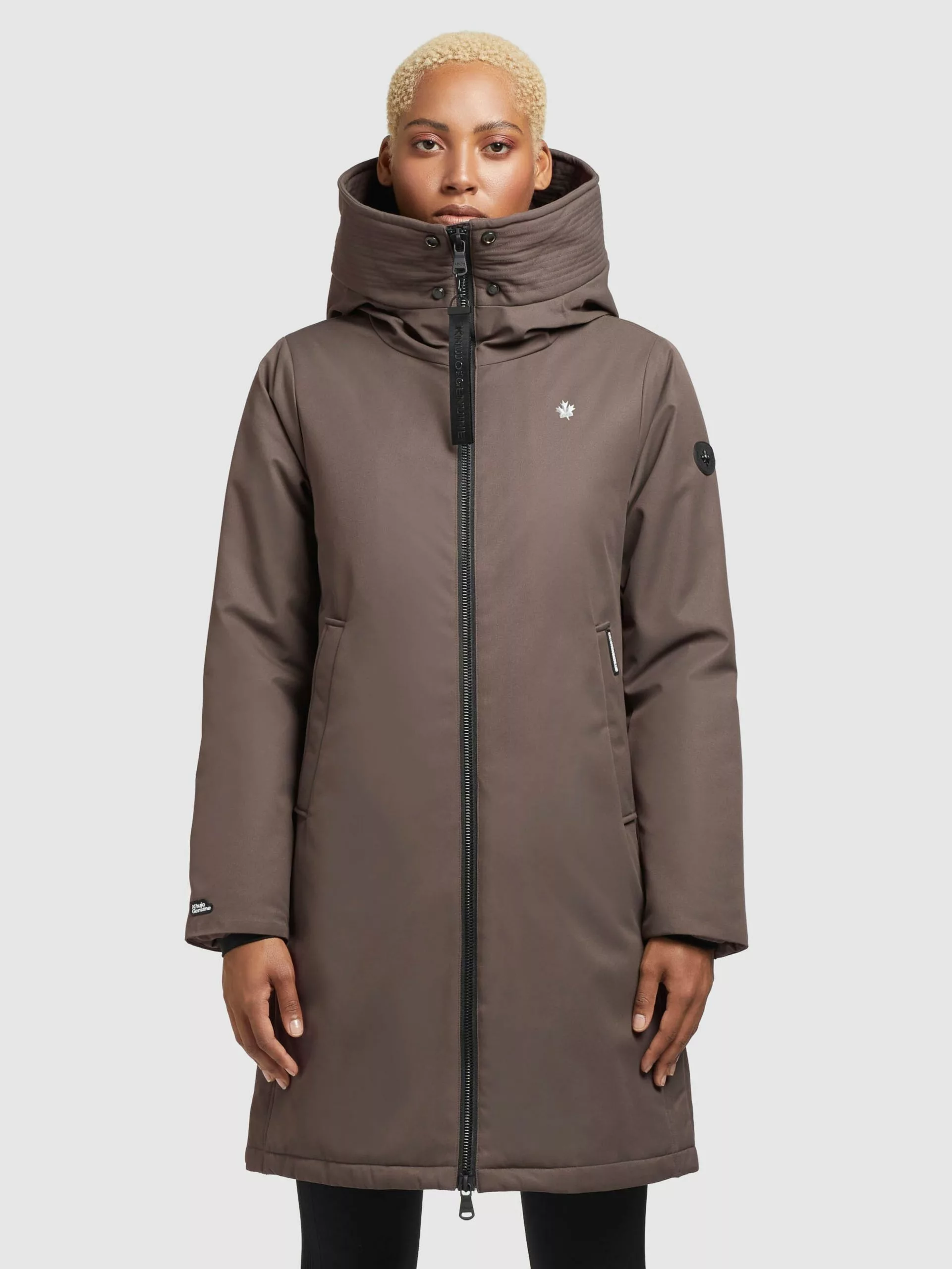 Khujo Manteaux De Mi-saison Manteau Mi-saison Lisad Femme Moka 4 Khujo Manteaux De Mi-saison Manteau Mi-saison Lisad Femme Moka â Image 2