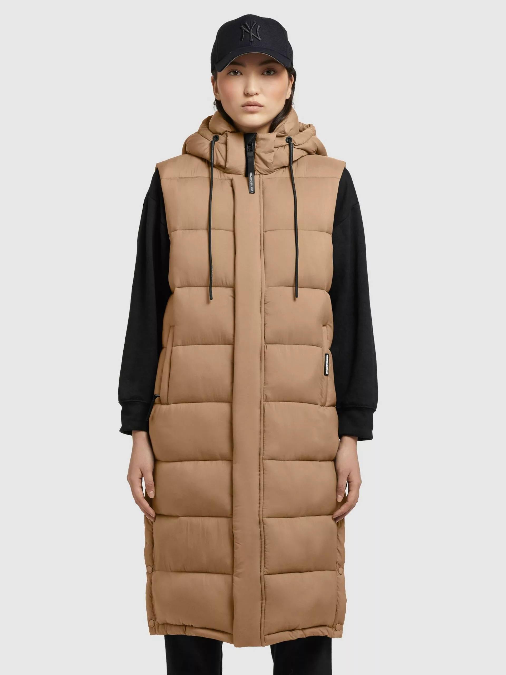 Khujo Vestes Sans Manches Gilet Tourin Femme Noisette 4 Khujo Vestes Sans Manches Gilet Tourin Femme Noisette – Image 2