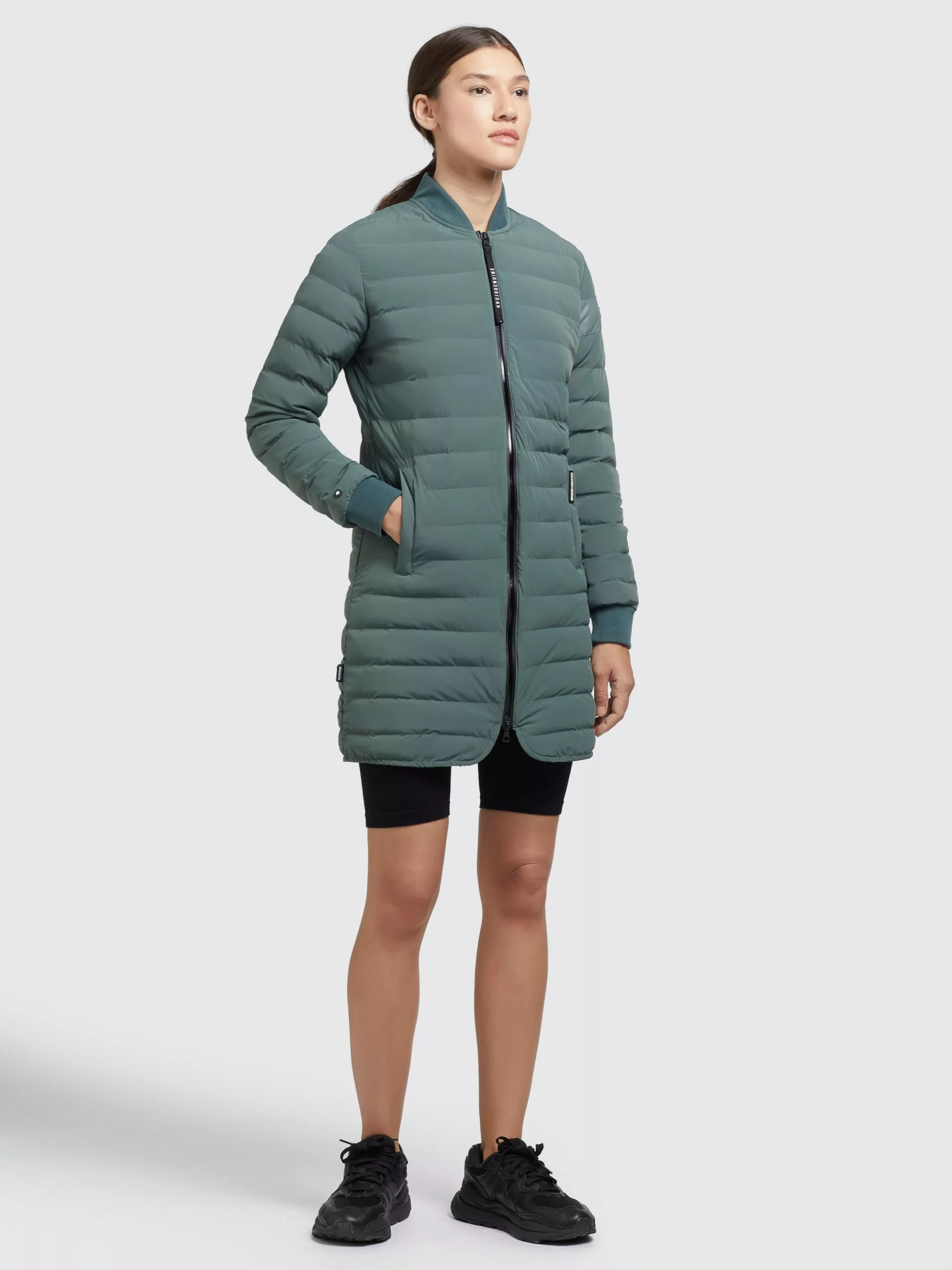 Khujo Vestes De Mi-saison Veste Mi-saison Greta Femme Vert Foncé 5 Khujo Vestes De Mi-saison Veste Mi-saison Greta Femme Vert Foncé – Image 3