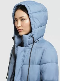 Khujo Manteaux Dhiver Manteau D’hiver Julina Femme Bleu Clair -Khujo Soldes Boutique e0c3855934819179a30a6e5f6745e73b