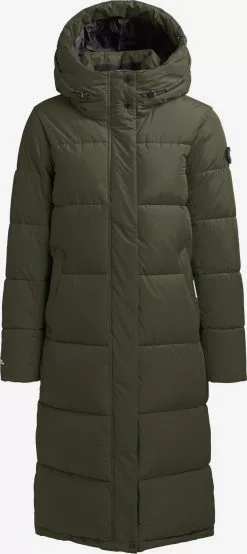 Khujo Manteaux Dhiver Manteau D’hiver Tione Femme Vert Foncé