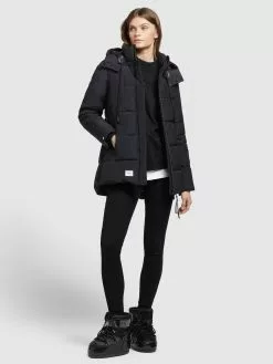 Khujo Vestes Dhiver Veste D’hiver Eunice Femme Noir -Khujo Soldes Boutique e75719ef78888026403a8b5f8110b450