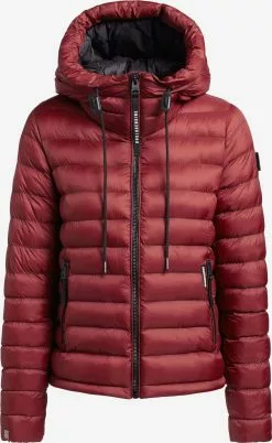 Khujo Vestes Dhiver Veste Dâhiver Lona Shine Femme Rouge Rouille
