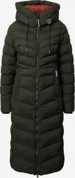 Khujo Manteaux Dhiver Manteau D’hiver Ingram Femme Noir