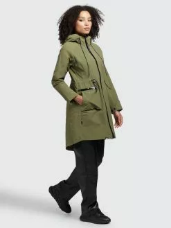 Khujo Parkas Parka Mi-saison Femme Olive -Khujo Soldes Boutique efbb40386e1f1940f67be3e79b73155b