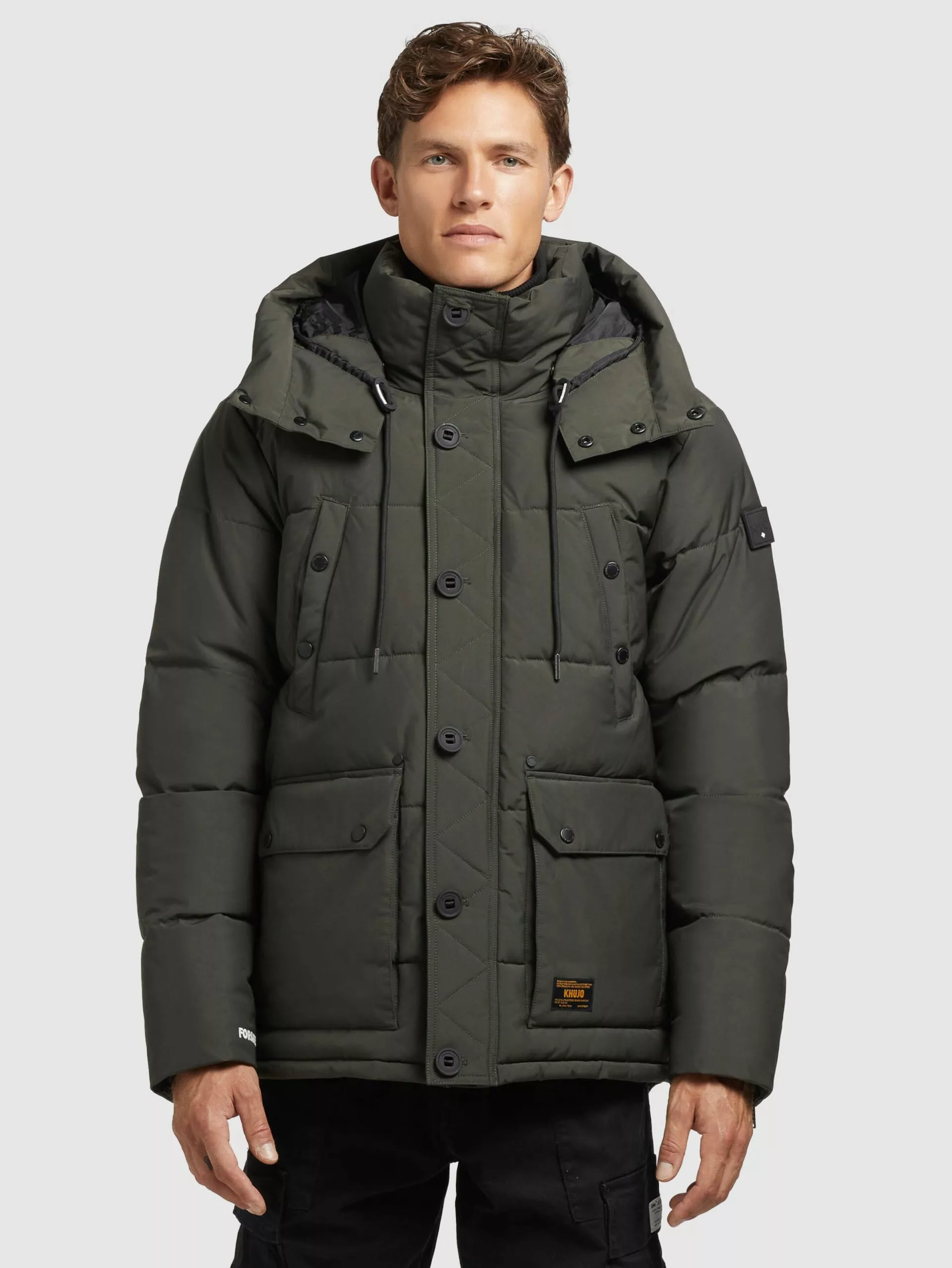 Khujo Vestes Dhiver Veste D’hiver Primero Homme Kaki 4 Khujo Vestes Dhiver Veste D’hiver Primero Homme Kaki – Image 2