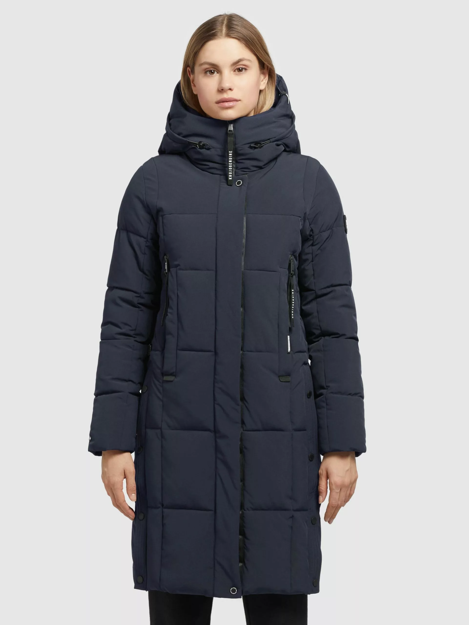 Khujo Manteaux De Mi-saison Manteau Mi-saison Namita Femme Bleu Marine 4 Khujo Manteaux De Mi-saison Manteau Mi-saison Namita Femme Bleu Marine â Image 2