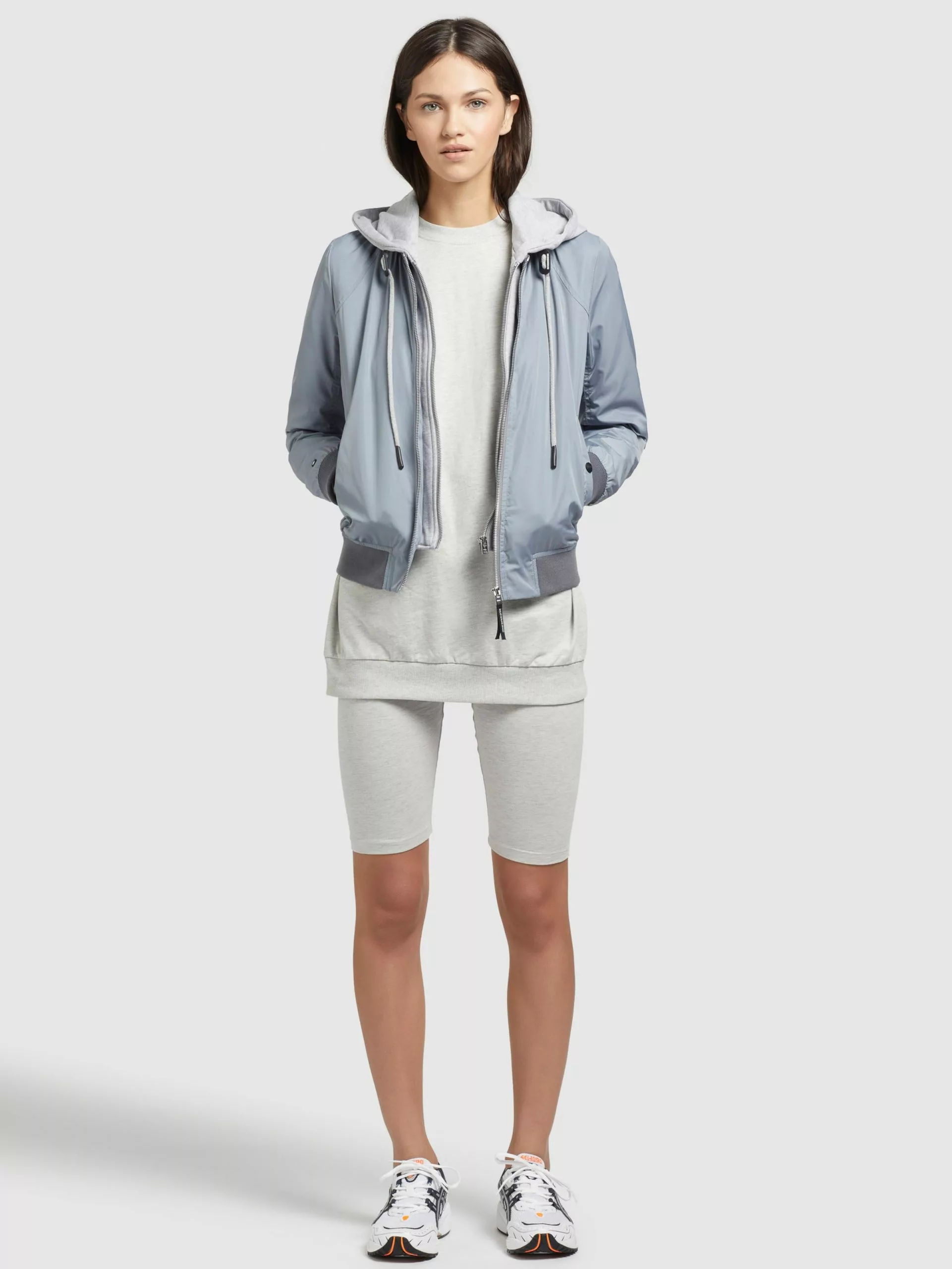 Khujo Vestes De Mi-saison Veste Mi-saison PERSEE Femme Bleu Clair / Gris 7 Khujo Vestes De Mi-saison Veste Mi-saison PERSEE Femme Bleu Clair / Gris – Image 5