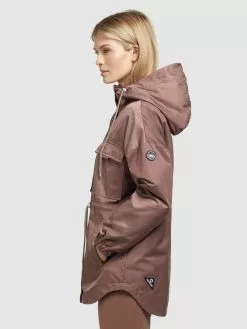 Khujo Vestes De Mi-saison Veste Mi-saison PRAYATA Femme Marron -Khujo Soldes Boutique f31f79002e37ec28e27a57a719621823