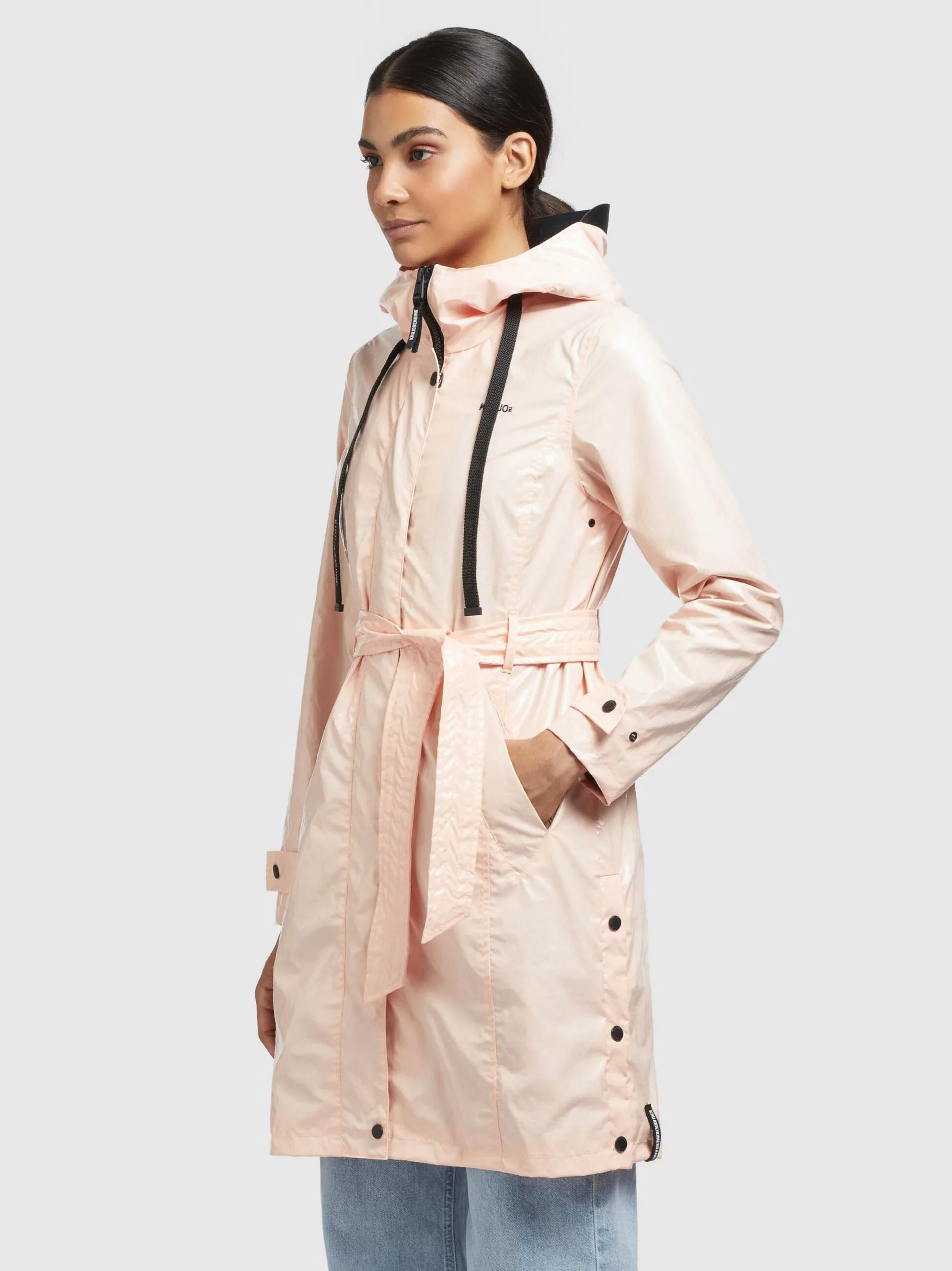 Khujo Manteaux De Pluie Manteau Mi-saison ALECIA Femme Abricot 7 Khujo Manteaux De Pluie Manteau Mi-saison ALECIA Femme Abricot â Image 5