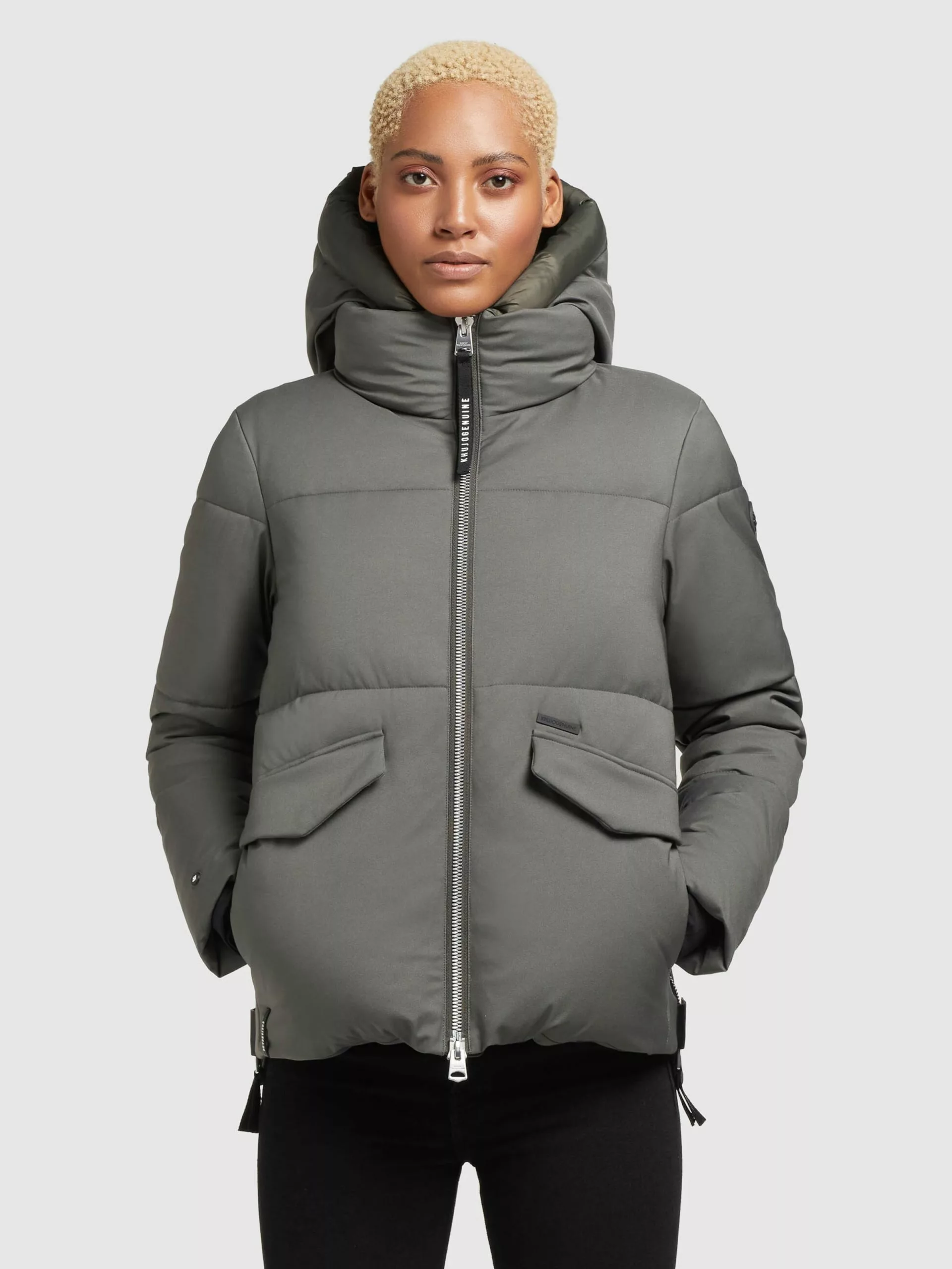 Khujo Vestes Dhiver Veste D’hiver Japura 2 Femme Kaki 4 Khujo Vestes Dhiver Veste D’hiver Japura 2 Femme Kaki – Image 2