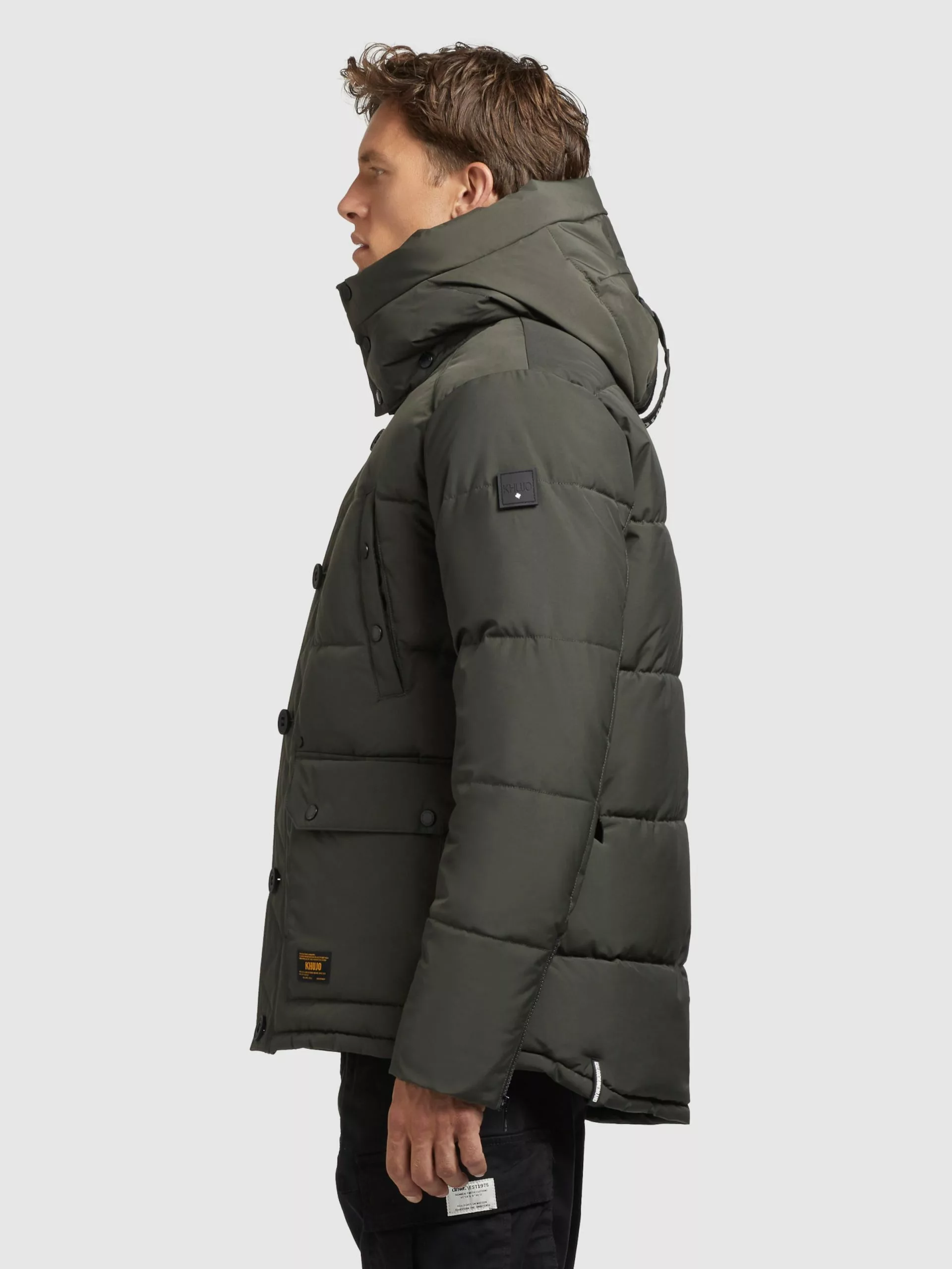 Khujo Vestes Dhiver Veste D’hiver Primero Homme Kaki 7 Khujo Vestes Dhiver Veste D’hiver Primero Homme Kaki – Image 5