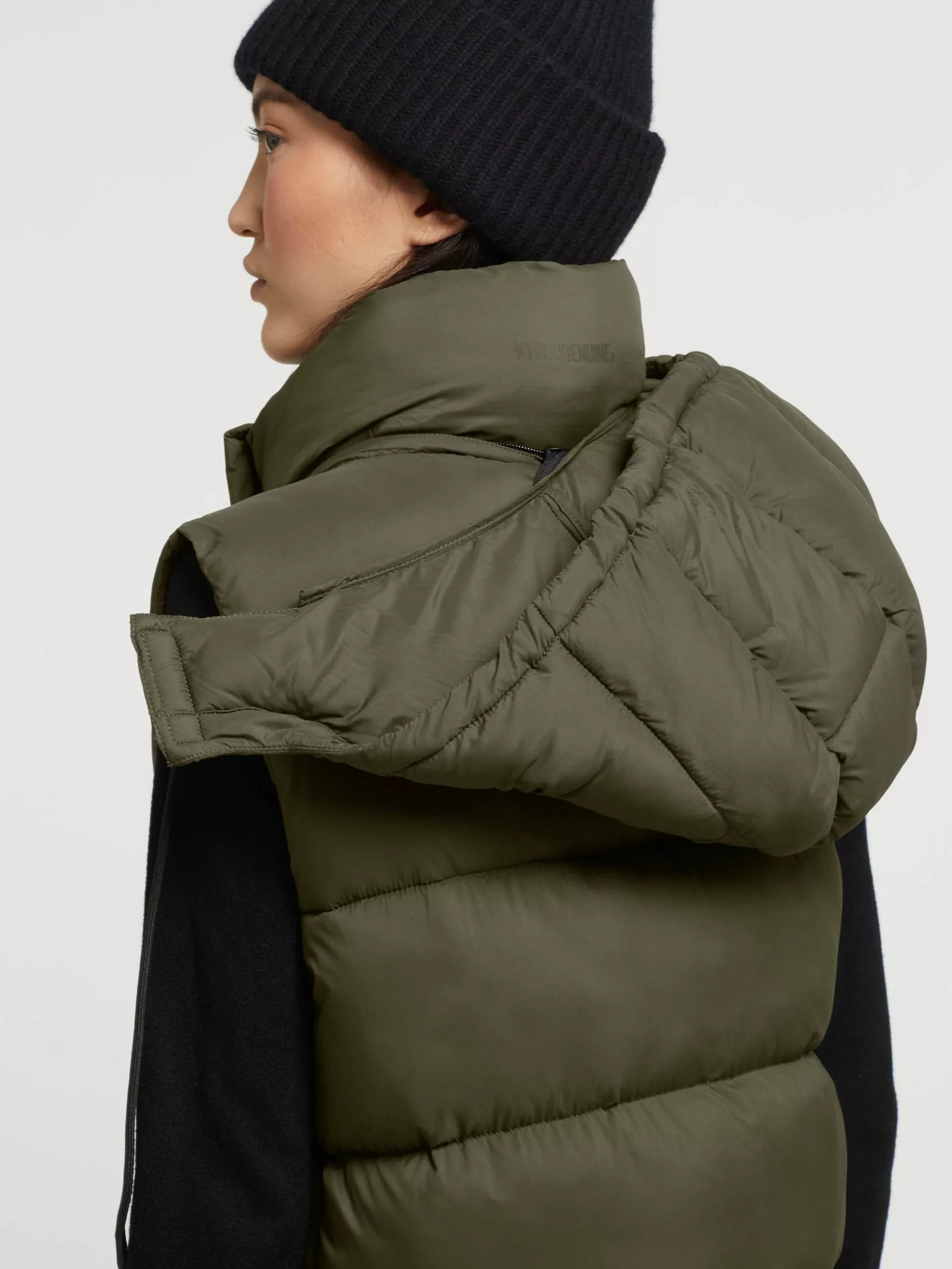 Khujo Vestes Sans Manches Gilet Eden Femme Kaki 10 Khujo Vestes Sans Manches Gilet Eden Femme Kaki â Image 8