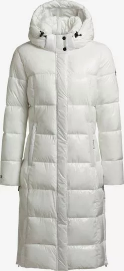 Khujo Manteaux Dhiver Manteau D’hiver Tonka Femme Blanc Cassé