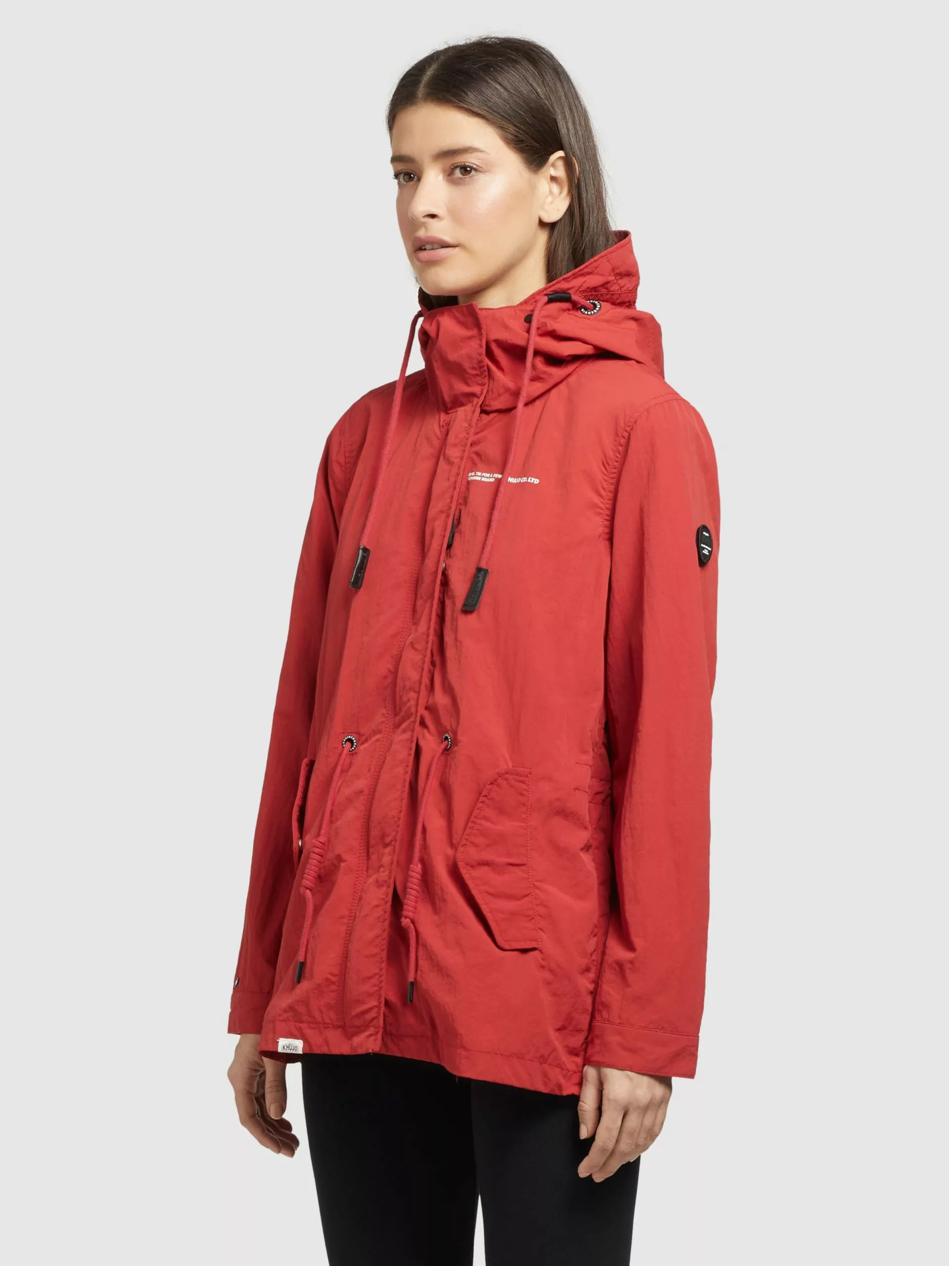 Khujo Vestes De Mi-saison Veste Mi-saison CAIMA Femme Rouge 4 Khujo Vestes De Mi-saison Veste Mi-saison CAIMA Femme Rouge – Image 2