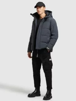 Khujo Vestes Dhiver Veste D’hiver Barat Homme Bleu-gris 12 Khujo Vestes Dhiver Veste D’hiver Barat Homme Bleu-gris -Khujo Soldes Boutique fcfe13408acca0653f089e84af0d902e