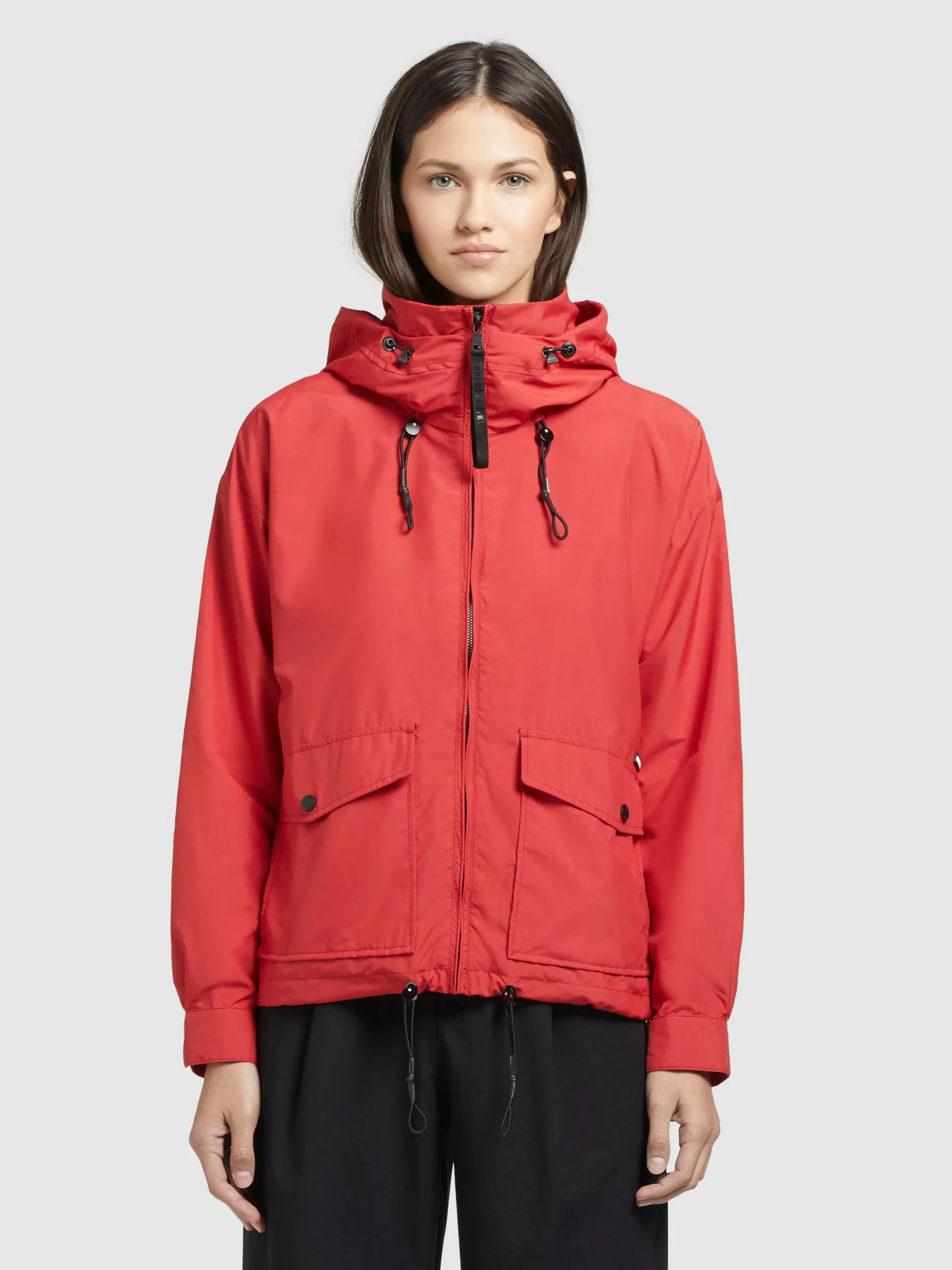 Khujo Vestes De Mi-saison Veste Mi-saison BLAIR Femme Rouge 4 Khujo Vestes De Mi-saison Veste Mi-saison BLAIR Femme Rouge â Image 2