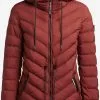Khujo Vestes De Mi-saison Veste Mi-saison Noomi Femme Rouge Rouille -Khujo Soldes Boutique ffc692cd103ce130d270caa2ffbf8f6a